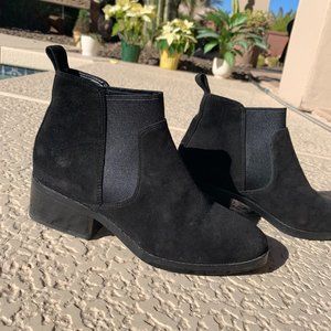 Cole Haan Black Suede Booties